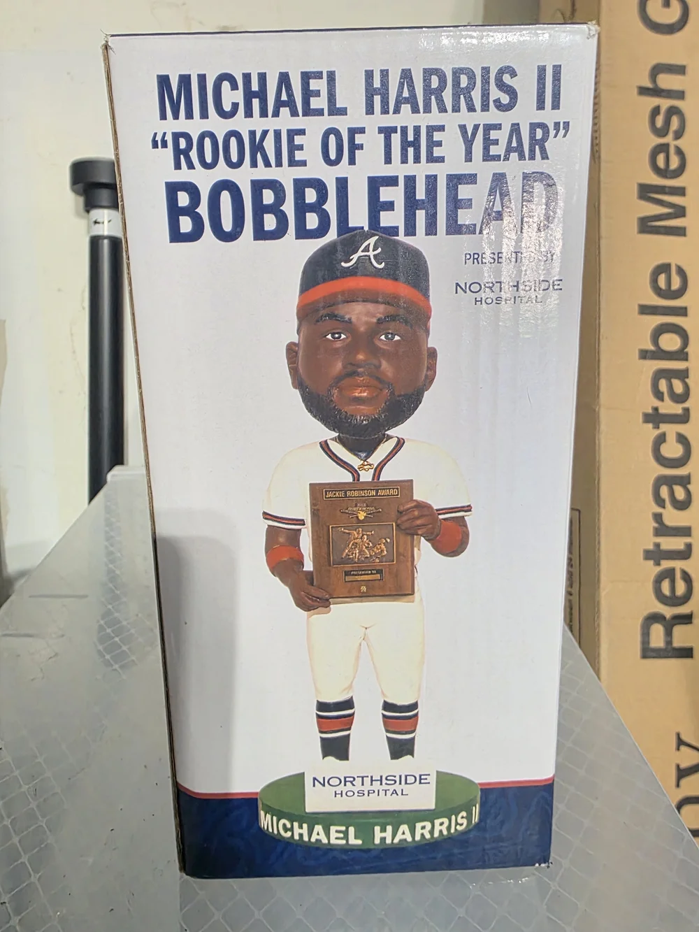 Michael Harris II Atlanta Braves Style Baseball Bobblehead - White & Red